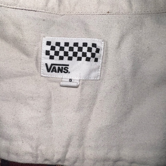 Vans plaid overcoat S - Picture 3 of 3